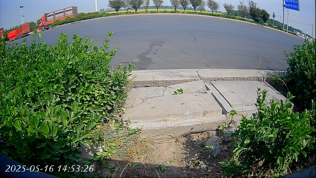 下班路上自个给自个干绿化带里啦