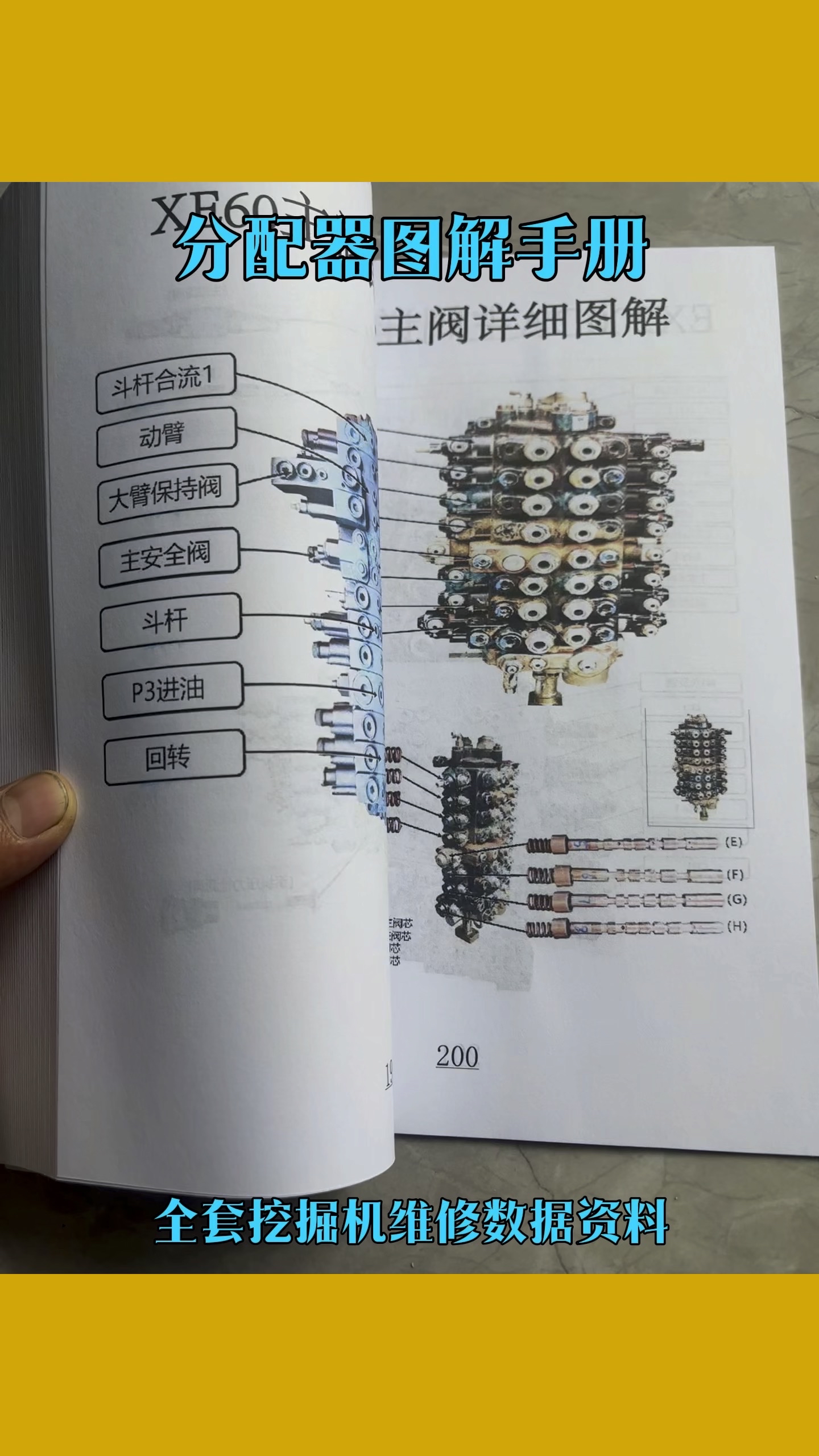 挖掘机分配器图解分享