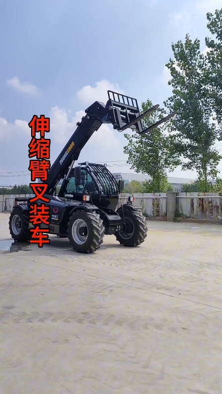 伸缩臂叉装机在钢结构安装 物流仓库高效堆垛叉装机 伸缩臂