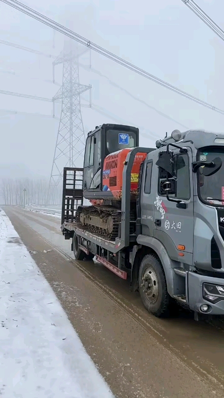 大雪风依然阻挡不了我干活的决心
