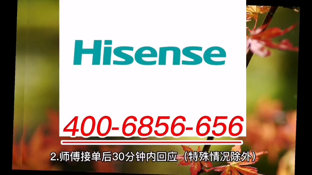 海信全國售后服務熱線號碼400/685/6656