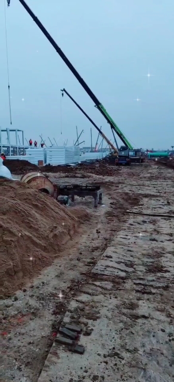 合肥汤池方舱医院建设中