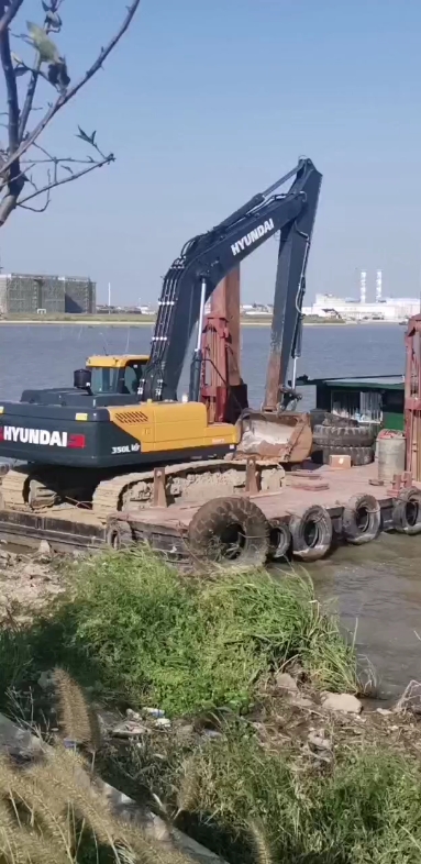 定位桩挖泥船 船挖