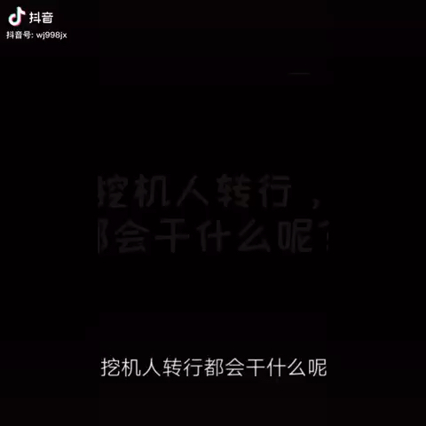 挖机转行你要干什么？