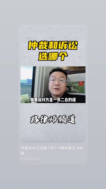 仲裁和訴訟的……