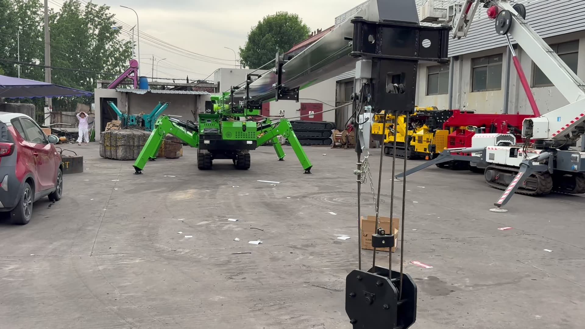 星志5吨蜘蛛吊车｜狭小空间吊装利器